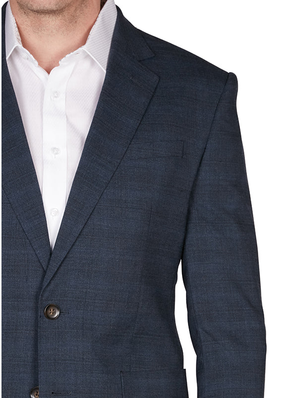 Geoffrey Beene Navy Charcoal Check Suit