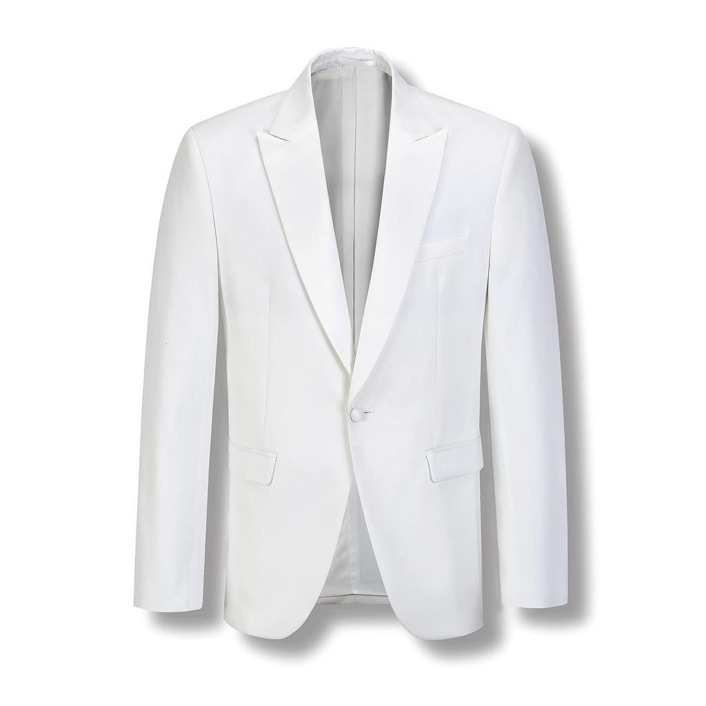 Varce White Peak Lapel Jacket