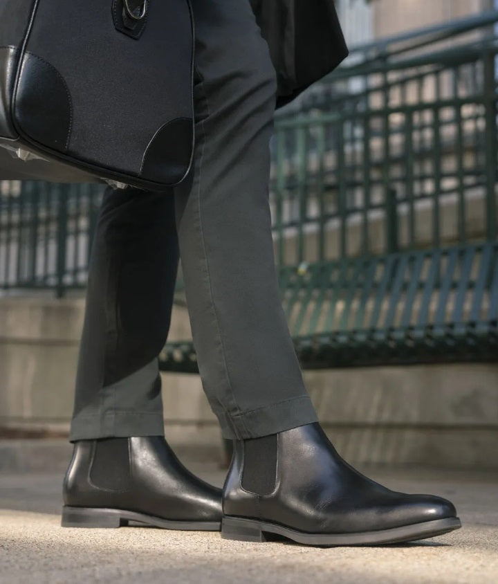 Florsheim Black Ceduna Plain Toe Chelsea Boot